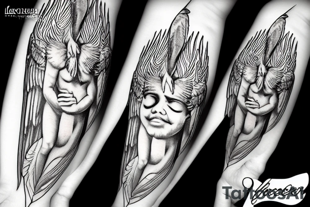 Lucifer from Paradise Lost as an Angel tattoo idea