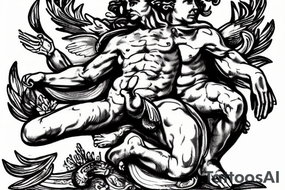 Prometheus holding a fire tattoo idea