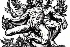 Prometheus holding a fire tattoo idea