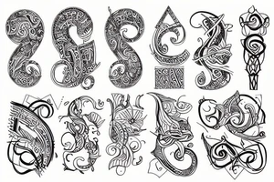 Math unique tattoo idea
