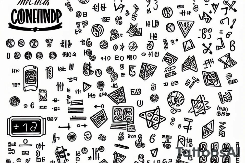 Math connected with P number tattoo idea
