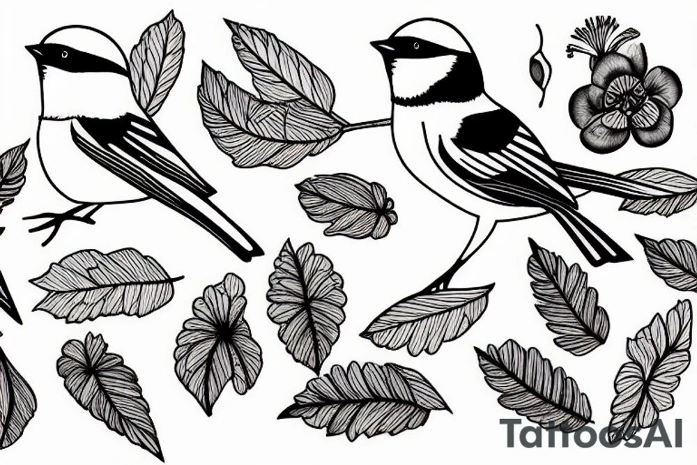 chickadee tattoo idea