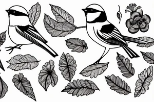 chickadee tattoo idea
