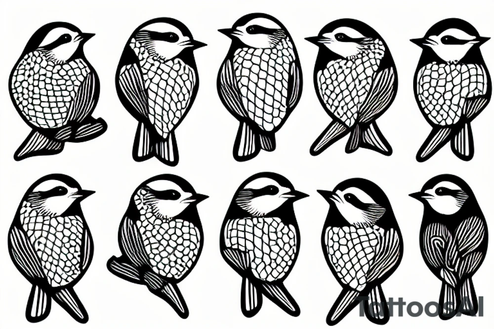chickadee tattoo idea