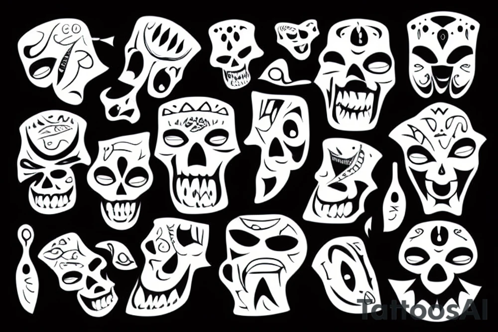 missing teeth tattoo idea