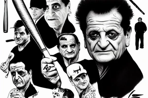 Joe Pesci with a baseball bat tattoo idea