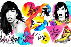 Dua Lipa dancing tattoo idea