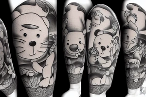 vinni the Pooh and Kristopher Robin tattoo idea