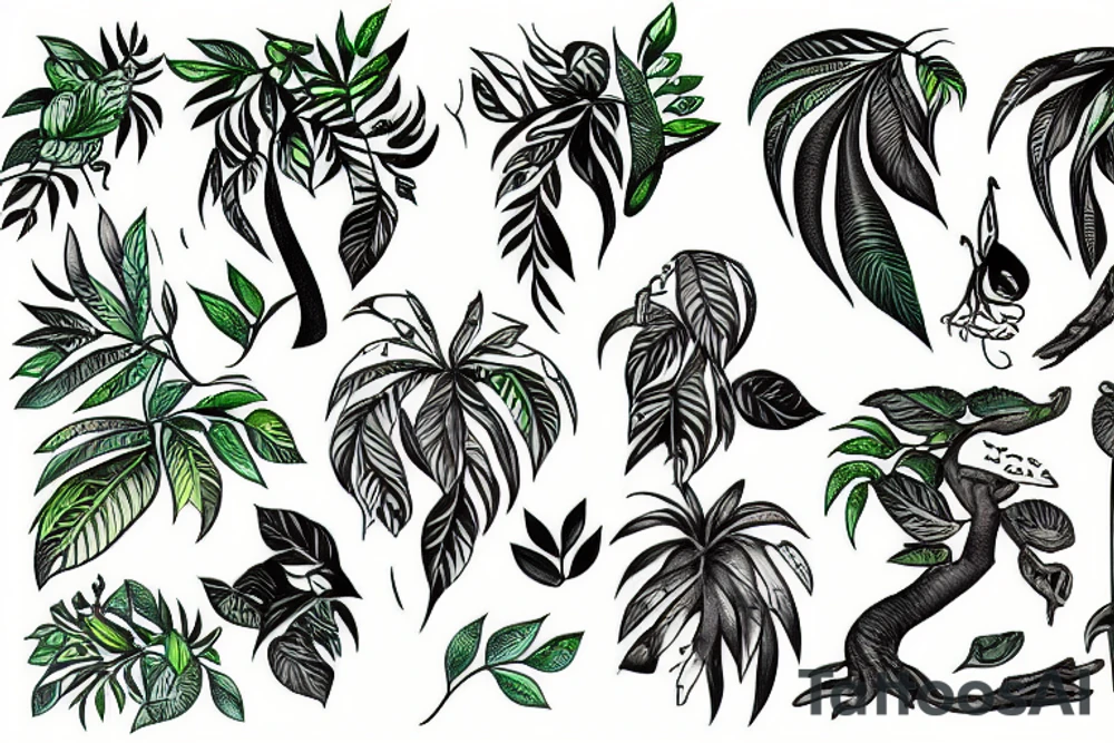 rainforest tattoo idea
