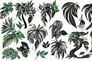 rainforest tattoo idea