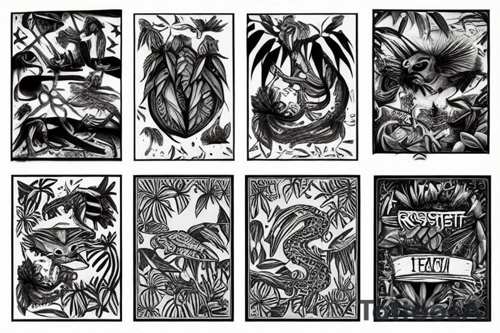 rainforest tattoo idea