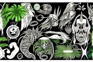 rainforest tattoo idea