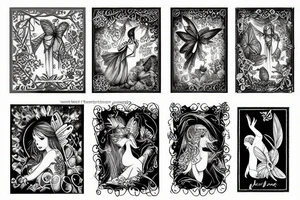 rain forest fairy tale tattoo idea