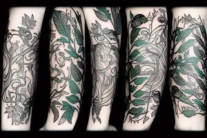 rain forest fairy tale tattoo idea