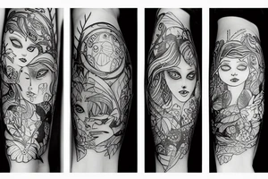 rain forest fairy tale tattoo idea