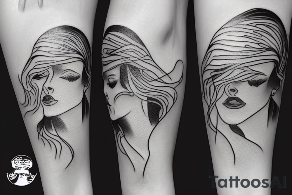 Woman Swim tattoo idea