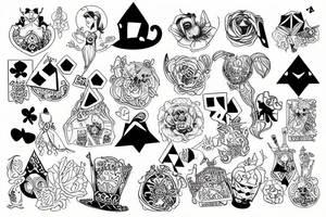 Alice in wonderland tattoo idea
