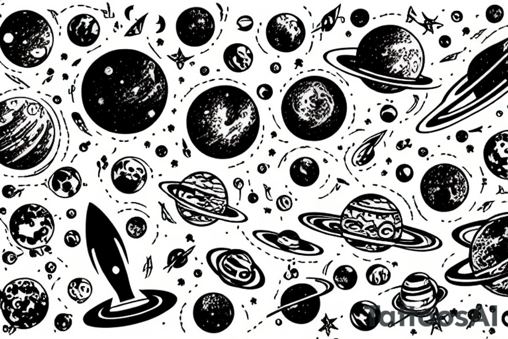 space tattoo idea