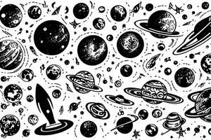 space tattoo idea
