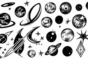 space tattoo idea