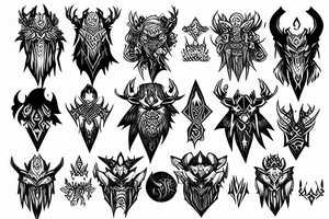 world of warcraft wow druid blizzard tattoo idea