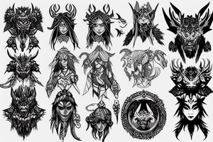 world of warcraft wow druid blizzard tattoo idea