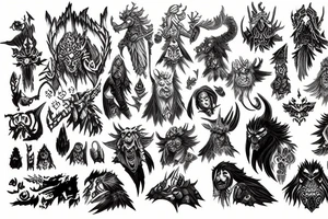 world of warcraft wow druid blizzard tattoo idea