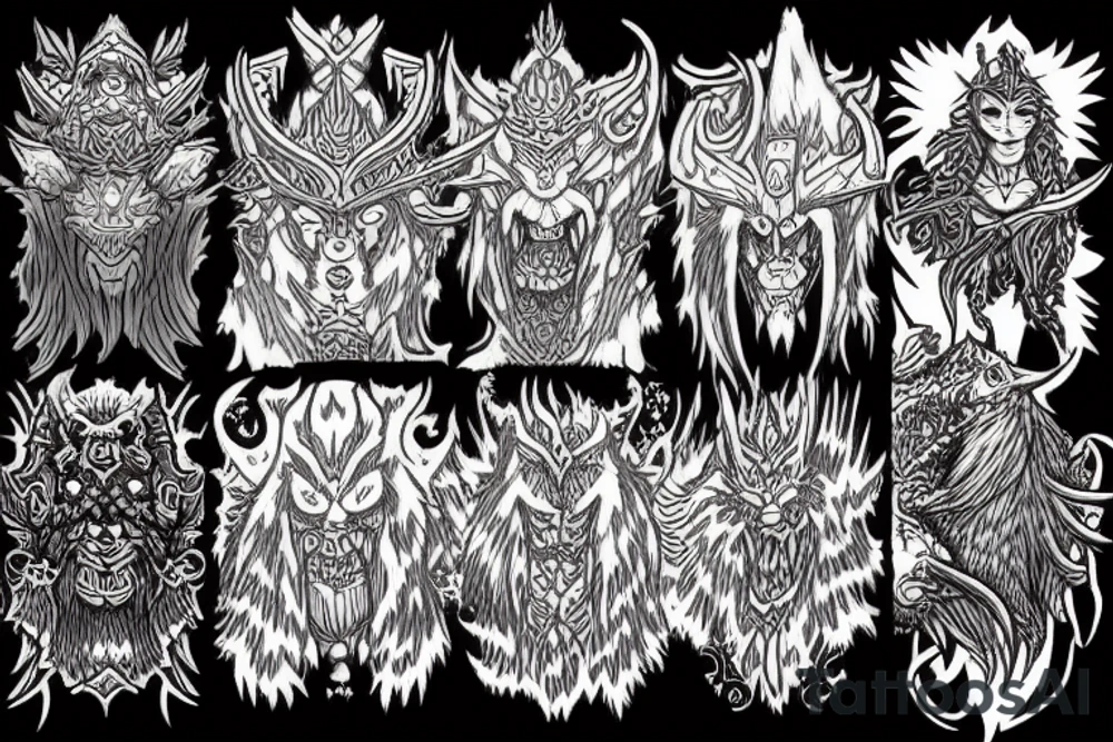 world of warcraft wow druid blizzard tattoo idea