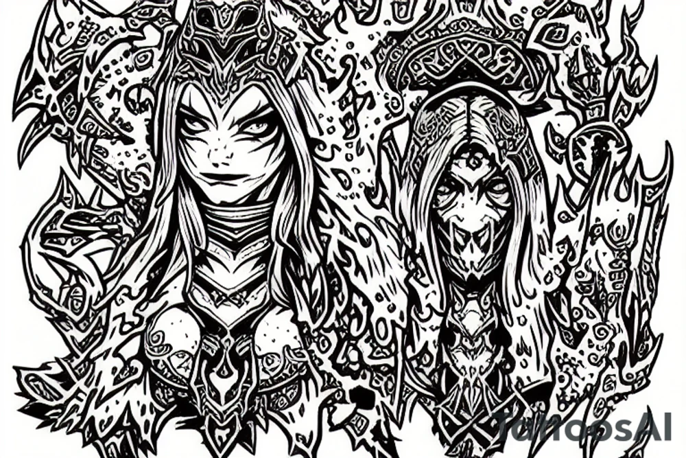 world of warcraft wow druid blizzard tattoo idea