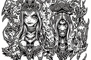 world of warcraft wow druid blizzard tattoo idea