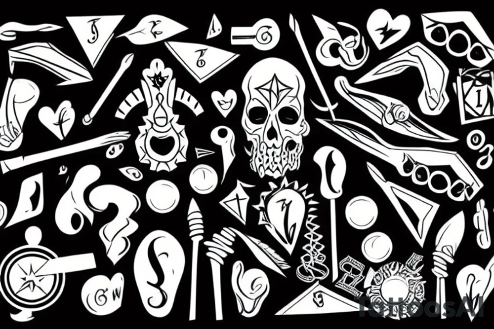 Points, hip tattoo idea