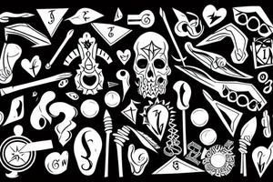 Points, hip tattoo idea