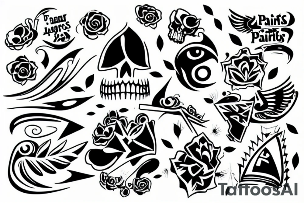 Points, hip tattoo idea