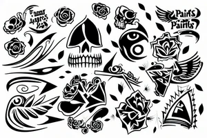 Points, hip tattoo idea