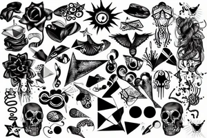 Points, hip tattoo idea