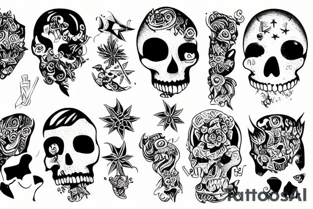 Points, hip tattoo idea