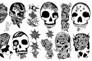 Points, hip tattoo idea