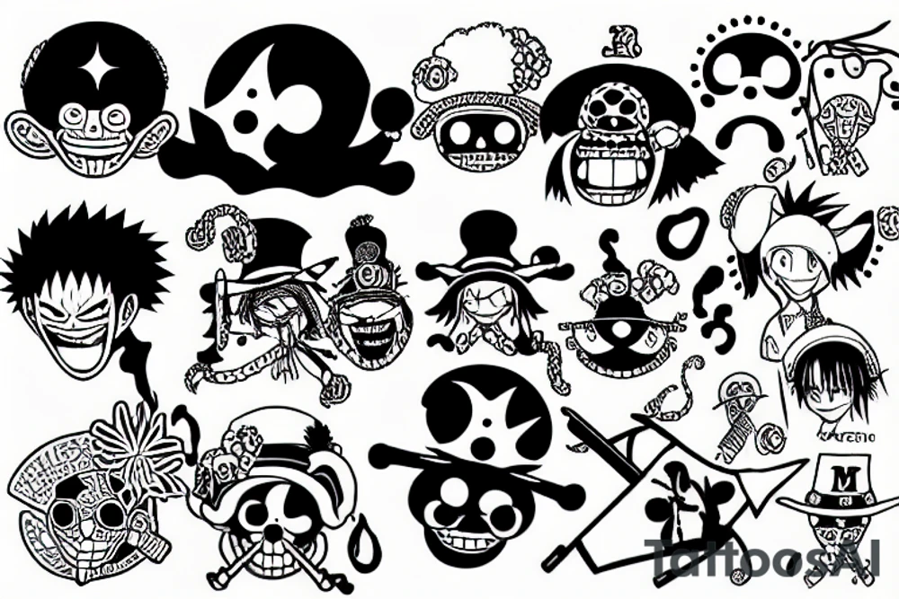 ace from one piece tattoo idea