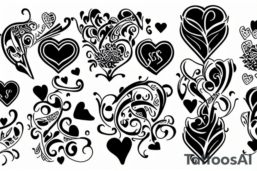 couples love j and s forever tattoo idea
