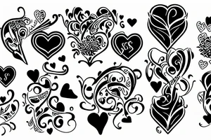 couples love j and s forever tattoo idea