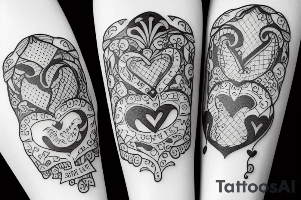 couples love j and s forever tattoo idea