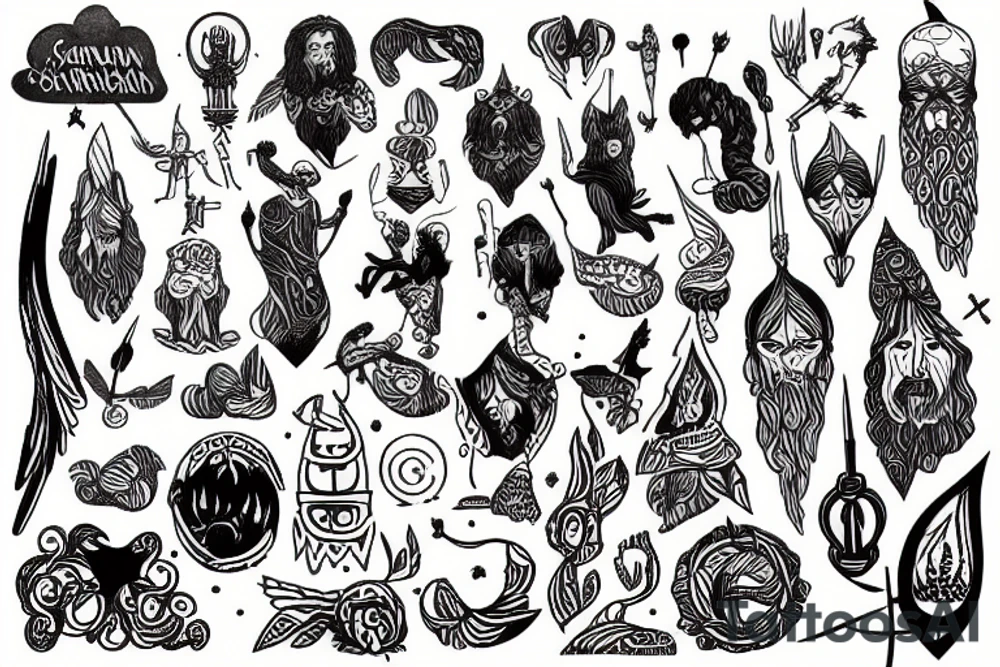 Scandinavian God tattoo idea