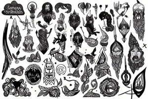 Scandinavian God tattoo idea