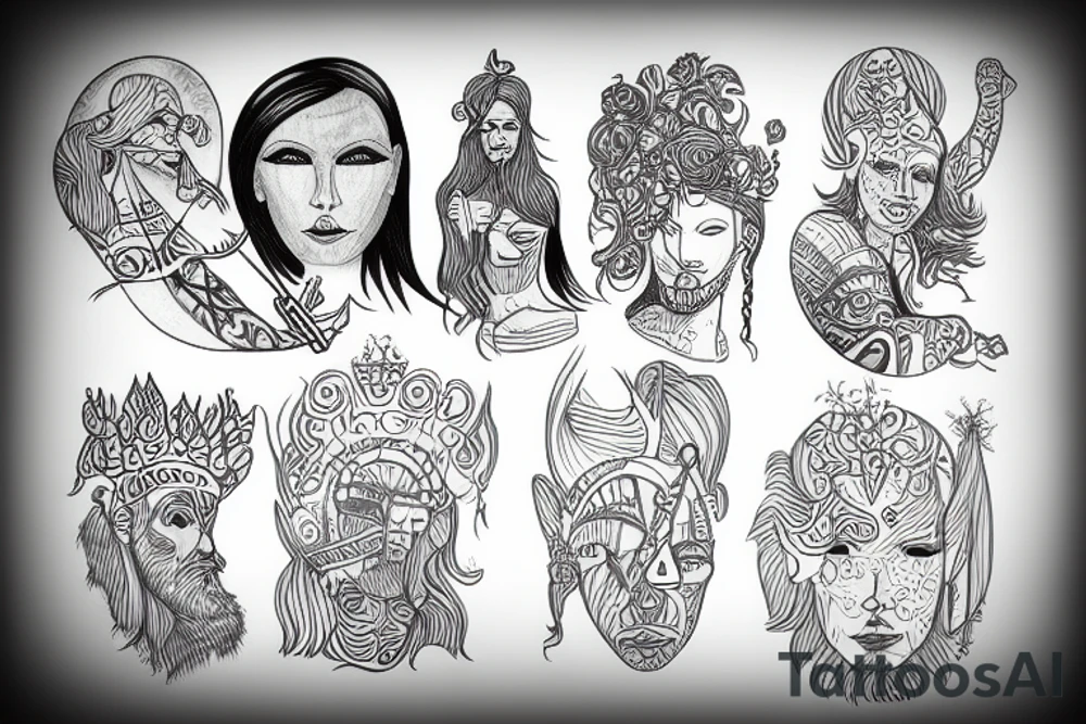 Scandinavian God tattoo idea