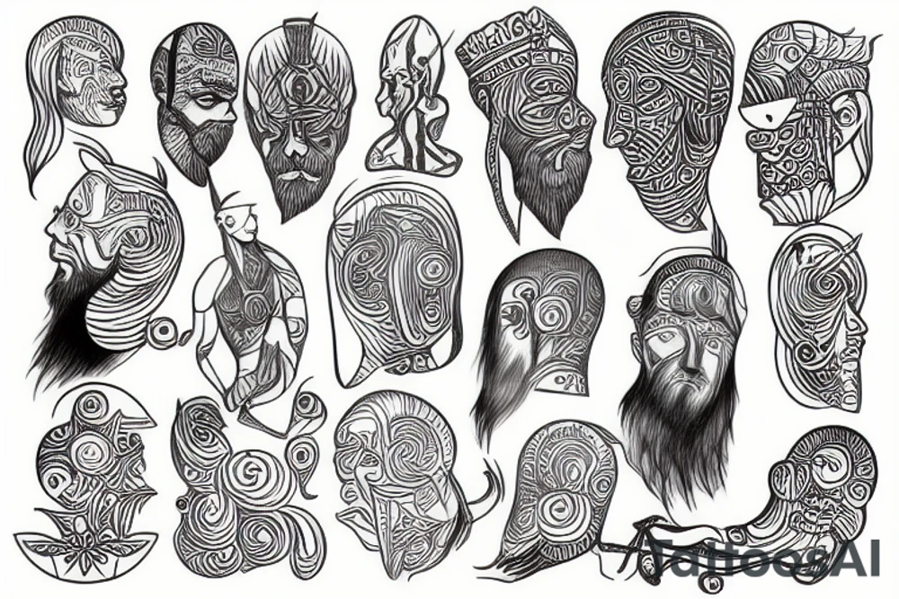 Scandinavian God tattoo idea