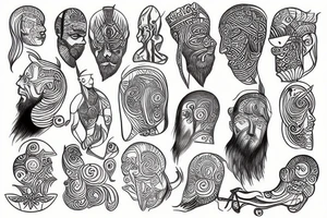 Scandinavian God tattoo idea