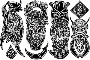 VIKING DOG tattoo idea