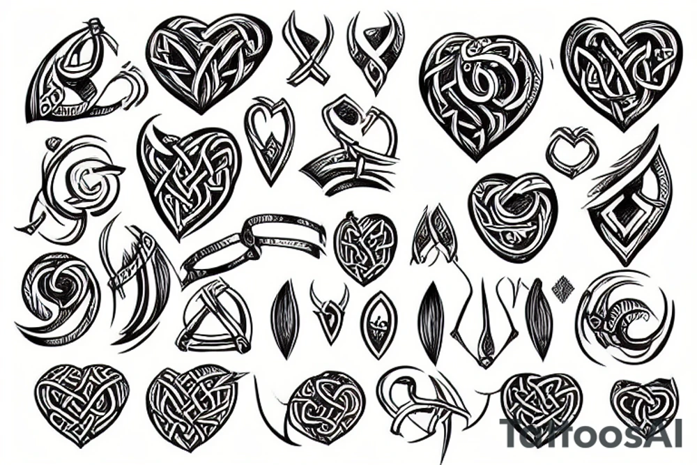 VIKING HEART tattoo idea