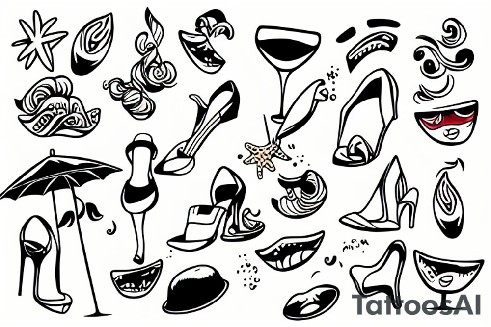 Sex on a beach tattoo idea