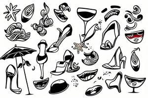 Sex on a beach tattoo idea
